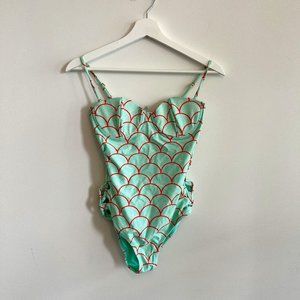 Mermaid-esc Lace-up Bathing Suit